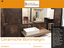 Tablet Screenshot of ceramicheboninsegni.com